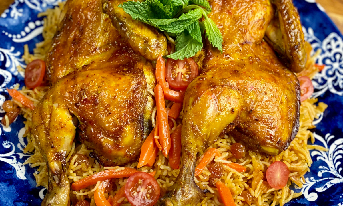 Bukhari Rice with Chicken Mandi